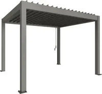 Biohort Pergola B 367,5 x T 312 x H 255 cm (Gr. 3,5x3) Rahmen: quarzgrau-metallic /