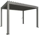 Biohort Pergola B 404,5 x T 312 x H 255 cm (Gr. 4x3) Rahmen: quarzgrau-metallic /