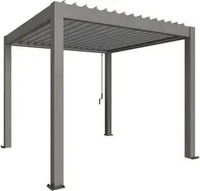 Biohort Pergola B 312 x T 312 x H 255 cm (Gr. 3x3) Rahmen: quarzgrau-metallic /