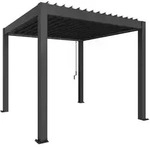 Biohort Pergola B 312 x T 312 x H 255 cm (Gr. 3x3) Rahmen: dunkelgrau-metallic /