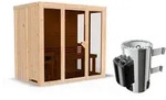 Karibu Sauna Irava 3 - 68 mm Systemsauna - 230 Volt Plug & Play Bronzierte