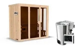 Karibu Sauna Irava 2 - 68 mm Systemsauna - 230 Volt Plug & Play Bronzierte