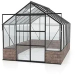 Vitavia Gew&auml;chshaus Cassandra 9900 inkl. Sockelmauer - 9,9 m2 -schwarz-Sockel