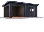 Wolff Finnhaus WPC Gartenhaus Tona 6030 - 28 mm Anthrazit