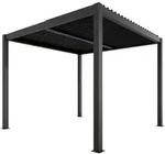 Ximax Lamellendach Pergola Shade freistehend 3x3 m Inkl. Farbbeleuchtung...
