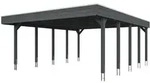 Skan Holz Friesland - Flachdach Doppelcarport Profil - Breite 557 cm Nadelholz Gr. 2