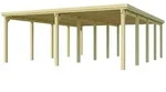 Weka Doppelcarport 618 Stahldach Doppelcarport 618 Gr. 3 (603 x 802 cm) (Holzcarport)