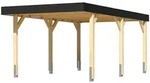 Karibu Carport Einzelcarport Leimholz 1/2 ohne Rundb&ouml;gen 318 x 576,5 cm