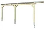 Skan Holz Wandanbau-Carport Vogtland 300 x 541 cm-farblich unbehandelt...
