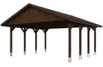 Skan Holz Wallgau - Satteldach Doppelcarport Breite 620 cm Gr. 1 - 620 x 600 cm
