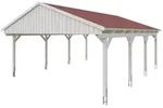 Skan Holz Fichtelberg - Satteldach Doppelcarport Breite 423 cm Gr. 2 - 618 x...