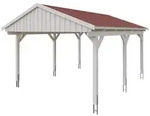 Skan Holz Fichtelberg - Satteldach Einzelcarport Breite 423 cm Gr. 1 - 423 x...