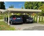 Skan Holz Spessart Doppelcarport ohne Abstellraum Gr.2 611x846cm unbehandelt