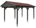 Skan Holz Fichtelberg - Satteldach Einzelcarport Breite 317 cm Gr. 1 - 317 x...