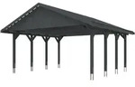Skan Holz Wallgau - Satteldach Doppelcarport Breite 620 cm Gr. 1 - 620 x 600 cm