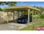Skan Holz Friesland Einzelcarport - Breite 397 cm Nadelholz-Gr. 2 - 397 x 708...