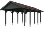 Skan Holz Wallgau - Satteldach Einzelcarport Breite 430 cm Gr. 2 - 430 x 750 cm