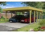 Skan Holz Friesland Doppelcarport - Breite 557 cm Nadelholz-Gr. 2 - 557 x 708...