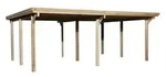 Weka Doppelcarport 618 Stahldach Doppelcarport 618 Gr. 1 (603 x 512 cm) (Holzcarport)