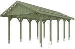 Skan Holz Wallgau - Satteldach Einzelcarport Breite 430 cm Gr. 2 - 430 x 750 cm