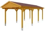 Skan Holz Fichtelberg - Satteldach Einzelcarport Breite 317 cm Gr. 2 - 317 x...