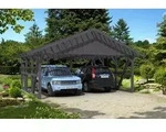 Skan Holz Schwarzwald - Satteldach Doppelcarport 684 cm Holzcarport