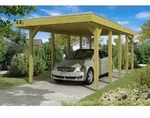 Skan Holz Friesland Einzelcarport - Breite 314 cm Nadelholz-Gr. 2 - 314 x 708...