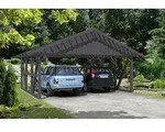 Skan Holz Schwarzwald - Satteldach Doppelcarport 684 cm Holzcarport