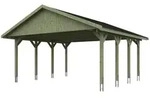 Skan Holz Wallgau - Satteldach Doppelcarport Breite 620 cm Gr. 1 - 620 x 600 cm