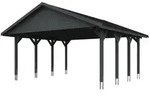 Skan Holz Wallgau - Satteldach Doppelcarport Breite 620 cm Gr. 1 - 620 x 600 cm
