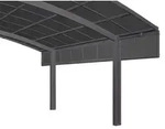 Ximax Seitenwand f&uuml;r Portoforte und Linea 491,2 cm-49,5 cm-schwarz