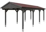 Skan Holz Fichtelberg - Satteldach Einzelcarport Breite 317 cm Gr. 2 - 317 x...