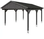 Skan Holz Fichtelberg - Satteldach Einzelcarport Breite 423 cm Gr. 1 - 423 x...