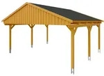 Skan Holz Fichtelberg - Satteldach Doppelcarport Breite 423 cm Gr. 1 - 618 x...