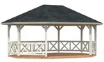Palmako Pavillon Betty 25,0 m2 Transparent tauchimpr&auml;gniert