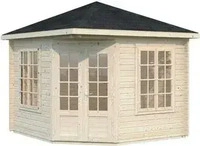 Palmako Pavillon Melanie 6,6 m2 - 44 mm Transparent tauchimpr&auml;gniert