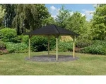 Karibu 4-Eck Pavillon Cordoba kesseldruckimpr&auml;gniert Sparset inkl. Dachschindeln