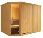 Weka Elementsauna Varberg 4 Familiensauna - 68 mm Ganzglast&uuml;r