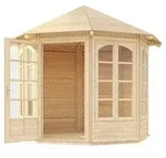 Weka Pavillon 234 A / B -4 Fenster + 3 Holzelemente