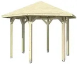 Skan Holz Pavillon Nancy-Gr&ouml;&szlig;e 2-naturbelassen