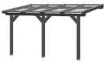Skan Holz Terrassen&uuml;berdachung Andria mit Mittelpfosten Breite 434 cm aus...