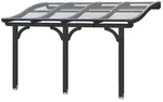Skan Holz Terrassen&uuml;berdachung Venezia mit Mittelpfosten Breite 434 cm-434 x...