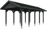 Skan Holz Wallgau - Satteldach Einzelcarport Breite 380 cm Gr. 2 - 380 x 750 cm