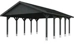 Skan Holz Wallgau - Satteldach Doppelcarport Breite 620 cm Gr. 2 - 620 x 750 cm
