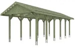 Skan Holz Wallgau - Satteldach Einzelcarport Breite 380 cm Gr. 3 - 380 x 900 cm