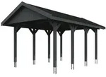 Skan Holz Wallgau - Satteldach Einzelcarport Breite 380 cm Gr. 1 - 380 x 600 cm