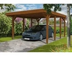 Skan Holz Friesland Einzelcarport - Breite 397 cm Nadelholz-Gr. 1- 397 x 555...