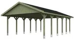 Skan Holz Wallgau - Satteldach Doppelcarport Breite 620 cm Gr. 3 - 620 x 900 cm