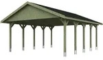Skan Holz Wallgau - Satteldach Doppelcarport Breite 620 cm Gr. 2 - 620 x 750 cm