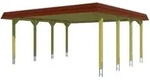 Skan Holz Spreewald - Walmdach Doppelcarport Breite 585 cm Gr. 1 - 585 x 589 cm...